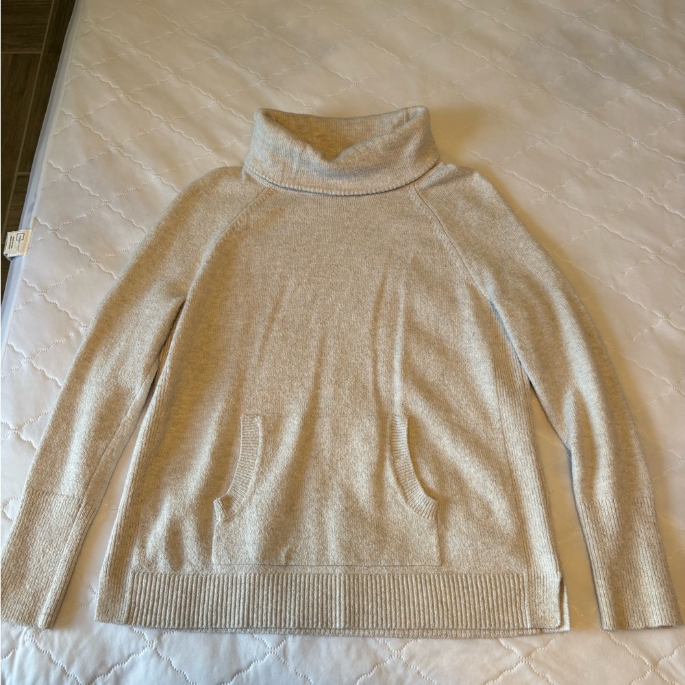 LOFT Cozy Cream Turtleneck Sweater